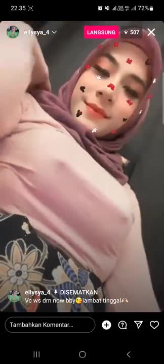 Jilbab live sange di ig