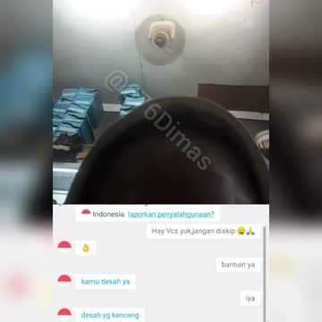 Ome tv hijab hyper lagi jaga toko